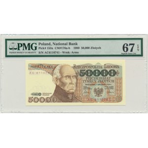 50.000 złotych 1989 - AC - PMG 67 EPQ