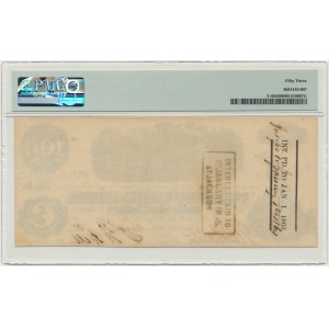 USA, Confederate States America, Richmond, 100 dolarów 1862-63 - PMG 53