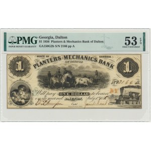 USA, Confederate States America, Georgia, 1 Dollar 1856 - PMG 53 EPQ