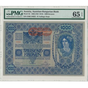 Austria, 1.000 koron 1902 - PMG 65 EPQ