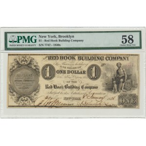 USA, Confederate States America, New York, 1 Dollar 1830 - PMG 58