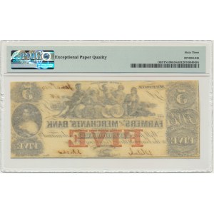 USA, Confederate States America, Tennessee, 5 Dollars 1854 - PMG 63 EPQ