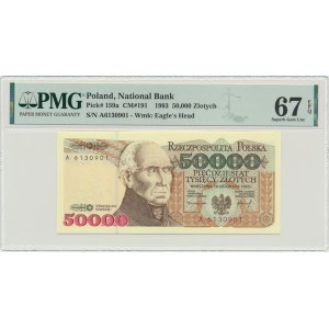 50,000 PLN 1993 - A - PMG 67 EPQ