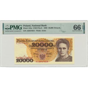 20,000 zl 1989 - A - PMG 66 EPQ