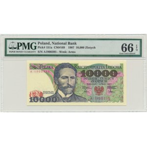 10,000 PLN 1987 - A - PMG 66 EPQ