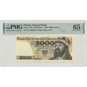 2.000 złotych 1979 - AY - PMG 65 EPQ - rzadsza