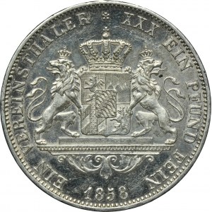 Germany, Kingdom of Bavaria, Maximilian II Joseph, Thaler Munich 1858