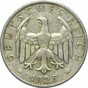 Germany, Weimar Republic, 2 Mark Berlin 1925 A
