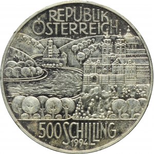 Austria, II Republika, 500 Szylingów Wiedeń 1994 - Region Rzeczny