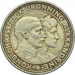 Denmark, Chrystian X, 2 Kronor Copenhagen 1923