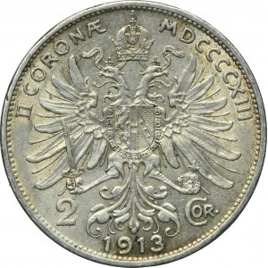 Austria, Franz Joseph I, 2 Corona Wien 1913