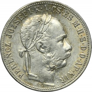 Hungary, Franz Joseph I, 1 Forint Kremnitz 1883 KB