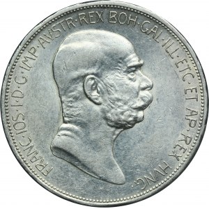 Austria, Franz Joseph I, 5 Korona Wien 1908