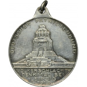 Germany, German Empire, Wilhelm II, Medal in commemoration of the 100th anniversary of the Battle of the Nations at Leipzig in 1813 and the unveiling of the Battle of the Nations in 1913