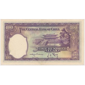 Chine, Banque centrale de Chine, 100 yuans 1936