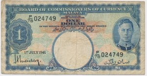 Malaya, 1 Dollar 1941