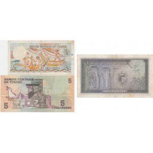 Tunisia, set 1/2-5 Dinar 1960-73 (3 pcs.)