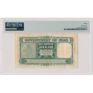 Irak, 1/4 de dinar 1931 (1942) - PMG 30 - RARE