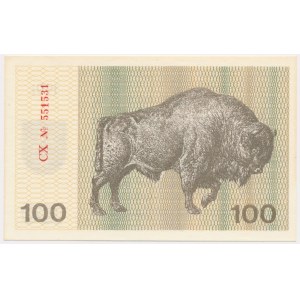 Lithuania, 100 Talonas 1991 - with text -