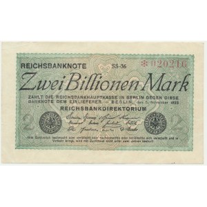 Germany, 2 billion Mark 1923