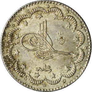 Turkey, Ottoman Empire, Abdul Hamid II, 5 Kurush 1895