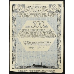 Zakłady Przędzalniczo-Tkackie w Krośnie S.A., 500 mkp 1924, Issue VI