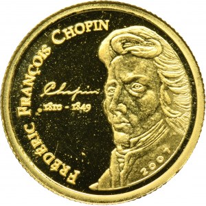 Ivory Coast, 1.500 Francs CFA 2007 - Frédéric Chopin