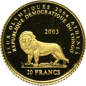 Democratic Republic of the Congo, 20 Francs 2003 - Athenian Coin