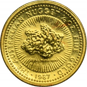 Australia, Elżbieta II, 15 Dolarów Perth 1987 - Australian Nugget