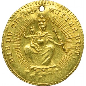 Germany, Religious medal with the Virgin Mary and Child weighing 1/2 ducat