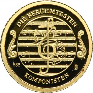 Austria, Medal from the Most Famous Composers series 2010 - Ludwig van Beethoven