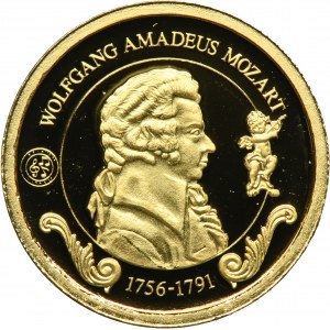 Austria, Medal z serii Najsłynniejsi Kompozytorzy 2010 - Wolfgang Amadeusz Mozart