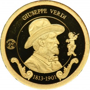 Austria, Medal from the Most Famous Composers series 2010 - Giuseppe Verdi