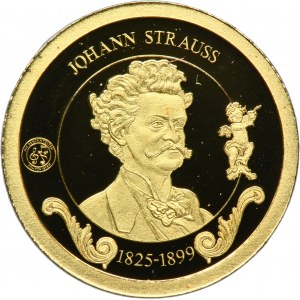 Austria, Medal from the Most Famous Composers series 2010 - Johann Strauss