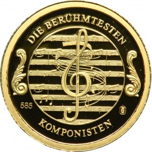 Austria, Medal z serii Najsłynniejsi Kompozytorzy 2010 - Johann Strauss