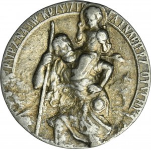 Automobile medal with St. Christopher