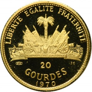 Haiti, 20 Gourdes Paris 1970 - Mackandal