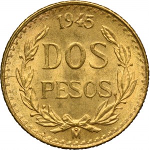 Meksyk, Republika, 2 Pesos Mexico 1945