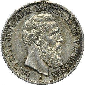 Germany, Kingdom of Prussia, Friedrich III, 2 Mark Berlin 1888 A