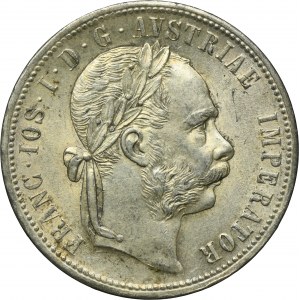 Austria, Franciszek Józef I, 1 Floren Wiedeń 1877