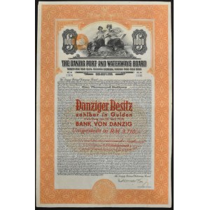 Danzig, The Danzig Port and Waterways Board, $1,000 1927, Danziger Besitz - RZADKA