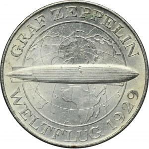 Germany, Weimar Republic, 5 Mark Berlin 1930 A - Graf Zeppelin