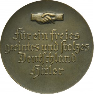 Niemcy, III Rzesza, Medal NSDAP, O wolne, zjednoczone i dumne Niemcy 1933