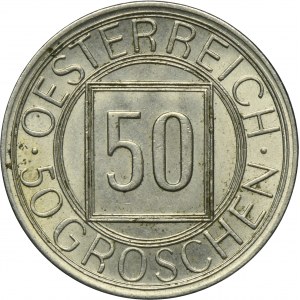 Austria, First Republic, 50 Groschen Wien 1934 - RARE