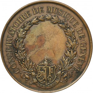 Szwajcaria, Genewa, Medal Konserwatorium Muzyczne w Genewie ok.1880
