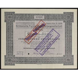 Wrocław, Schleschische Furnierwerke AG, 10.000 marek 1923