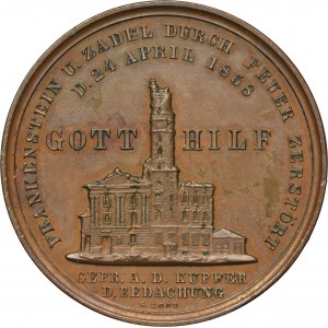 Silesia, Ząbkowice Śląskie, Medal from the destruction of the city 1858