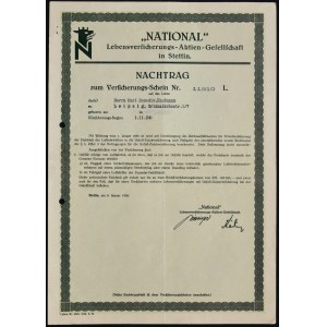 National Lebensversicherungs AG, dodatek do polisy ubezpieczeniowej 1936