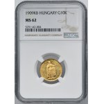 Hungary, Franz Josef I, 10 Koron Kremnitz 1909 KB - NGC MS62