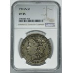 USA, 1 Dolar San Francisco 1903 S - Morgan - NGC VF35